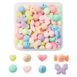 Rubberized Style Acrylic Beads