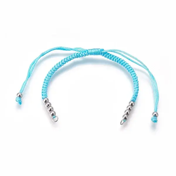 Nylon Cord Braided Bead Bracelets Making