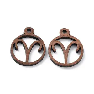 Walnut Wood Laser Cut Pendants