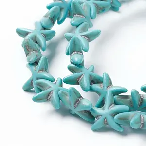 Synthetic Turquoise Beads Strands
