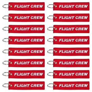 Rectangle Alloy Polyester Pendant Keychains