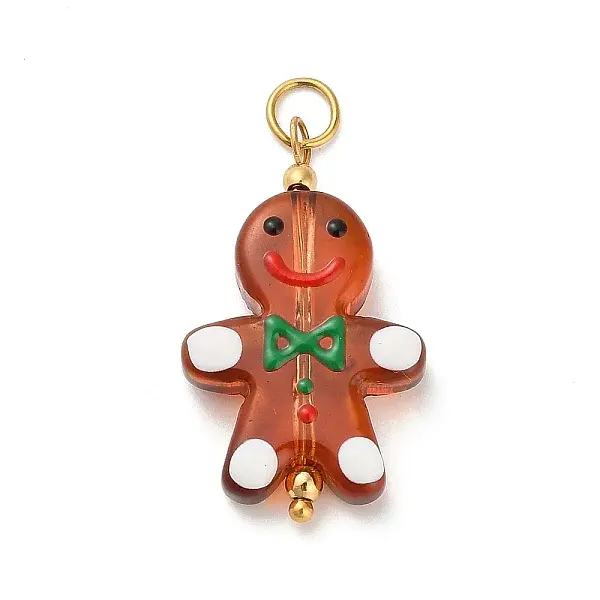 Christmas Handmade Lampwork Pendants
