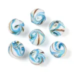 Handmade Gold Sand Lampwork Beads
