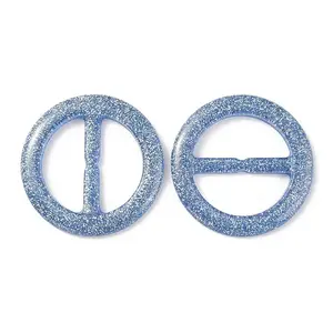Flat Round Resin Buckle Clasps