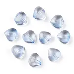 Transparent Spray Painted Glass Beads
