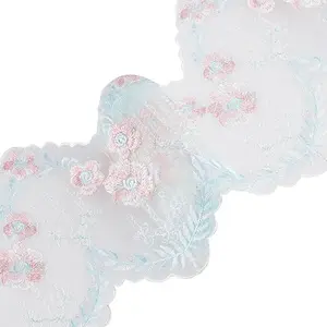 5Yards Polyester Flower Lace Trim Ribbon