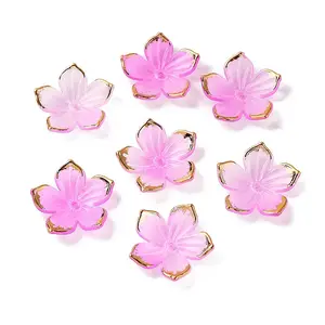 Transparent Acrylic Bead Caps