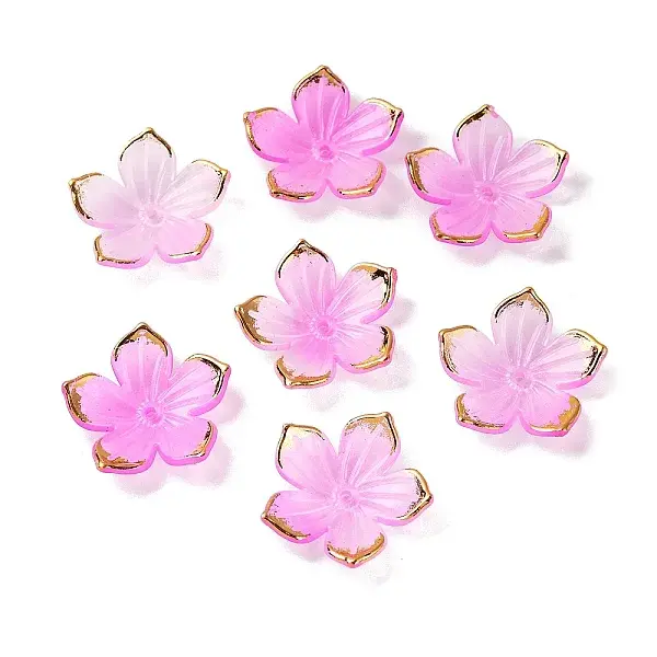 Transparent Acrylic Bead Caps