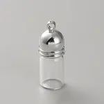 Clear Glass Wish Bottle Pendants