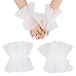 Nylon Long Fingerless Gloves