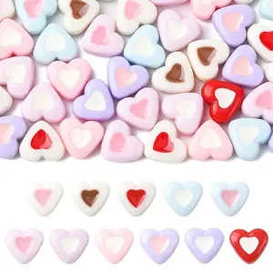 100Pcs Opaque Acrylic Beads