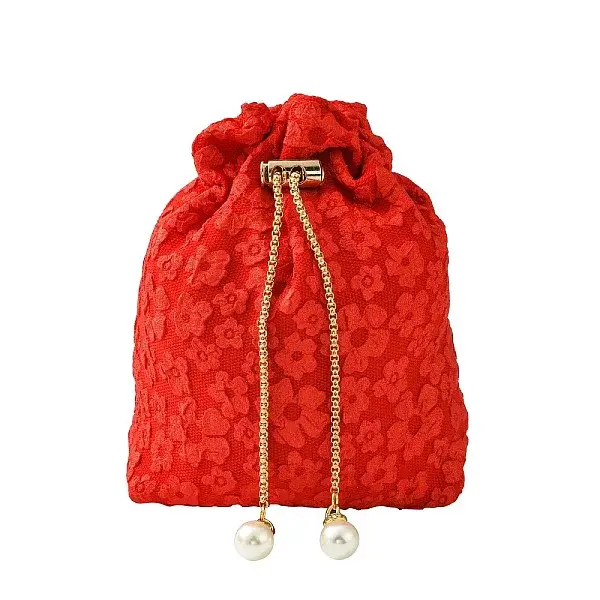 Joyful Sugar Drawstring Bags with Chain