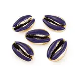 Electroplated Cowrie Shell Beads