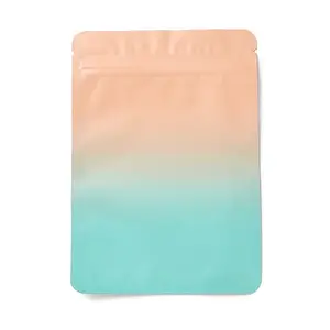 Two Tone Rectangle Plastic Zip Top Gift Bags