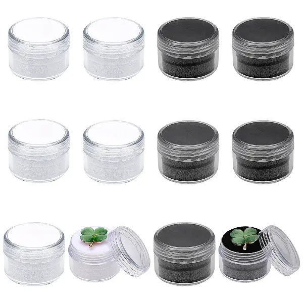 2 Colors Column Plastic Loose Diamond Gemstone Storage Boxes