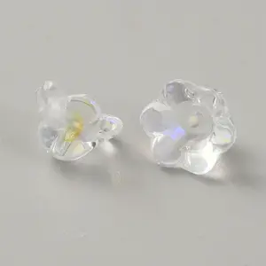 Glass Gradient Color Bead Caps