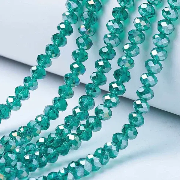 Electroplate Glass Beads Strands