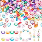 240Pcs 8 Colors Handmade Polymer Clay Beads