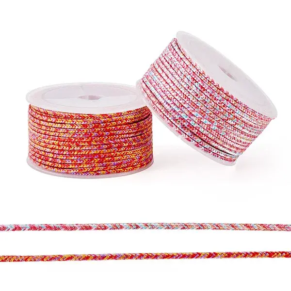 2Rolls 2 Colors 8-Ply Braided Nylon Cords