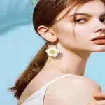 1 Pair Bohemian Style Polymer Clay Dangle Earrings