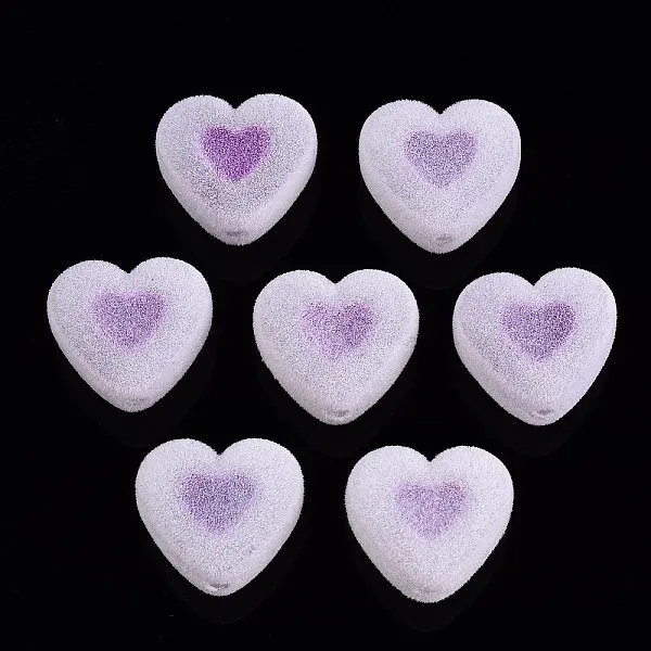 Flocky Acrylic Beads