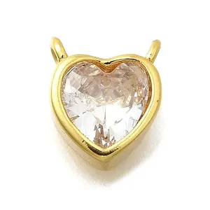 Brass Micro Pave Cubic Zirconia Pendants