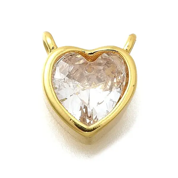 Brass Micro Pave Cubic Zirconia Pendants