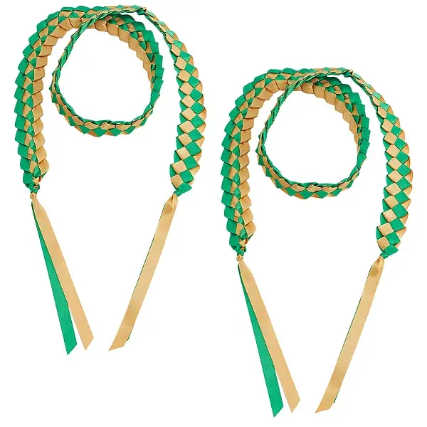 Two Tone Graduation Ribbon Leis