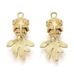 Brass Micro Pave Cubic Zirconia Pendants