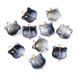 10Pcs Glass Pendants