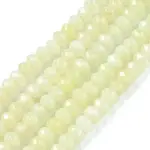 Dyed Natural Malaysia Jade Rondelle Beads Strands