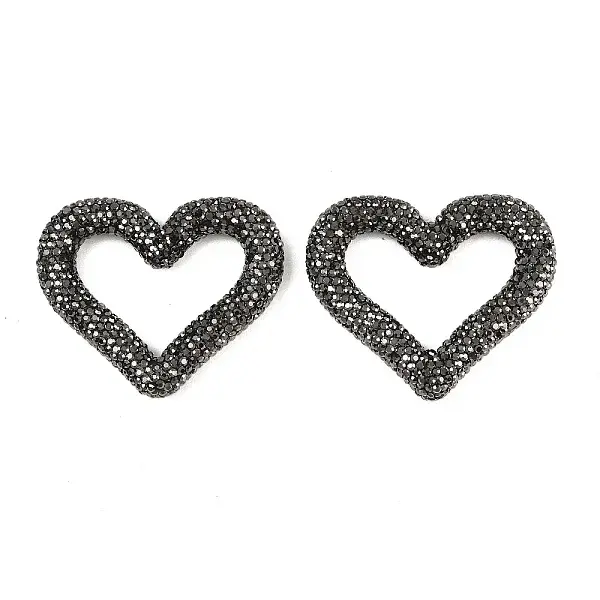 Handmade Polymer Clay Rhinestone Linking Rings