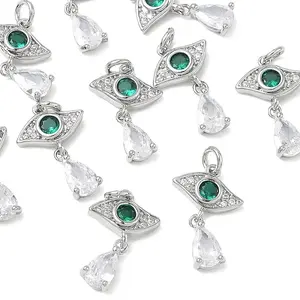 Brass Cubic Zirconia Pendants