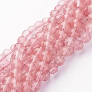 Cherry Quartz Glass Beads Strands