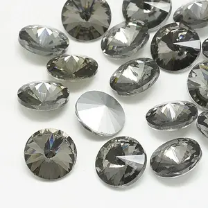 Pointed Back Glass Rhinestone Cabochons