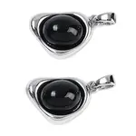 Black Glass Pendants