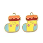 Christmas 304 Stainless Steel Enamel Pendants