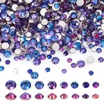 3200Pcs 4 Styls Flat Back Glass Cabochons