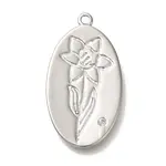 Brass Micro Pave Cubic Zirconia Pendants