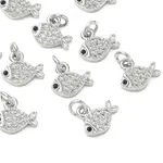 Brass Micro Pave Cubic Zirconia Pendants