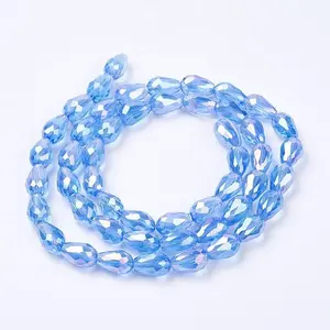 Electroplate Glass Beads Strands