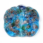 Handmade Gold Sand Lampwork Links Connectors