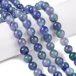 Dyed Natural White Jade Beads Strands