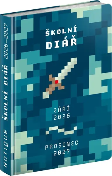 Školní diář 2026/2027 Gamer (září 2026 - prosinec 2027), 9,8 x 14,5 cm