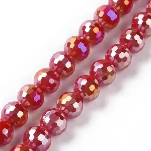 Electroplate Glass Beads Strands