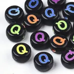 Opaque Black Acrylic Beads