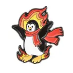 Flaming Animal Alloy Enamel Pins