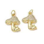 Brass Micro Pave Cubic Zirconia Pendants