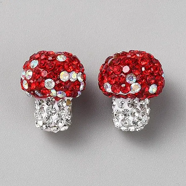 Handmade Polymer Clay Rhinestone Beads