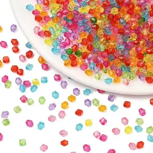 1000Pcs Transparent Acrylic Beads